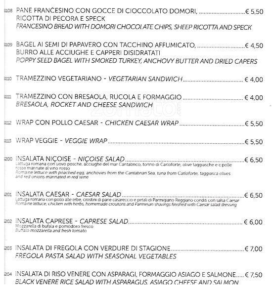 Menu di Illy 