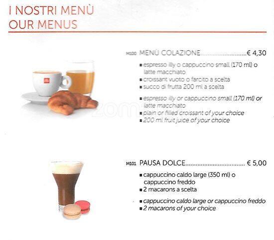 Menu di Illy 