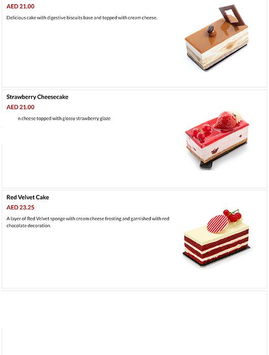 Menu at French Bakery, Dubai, DubaiAl Ain Road