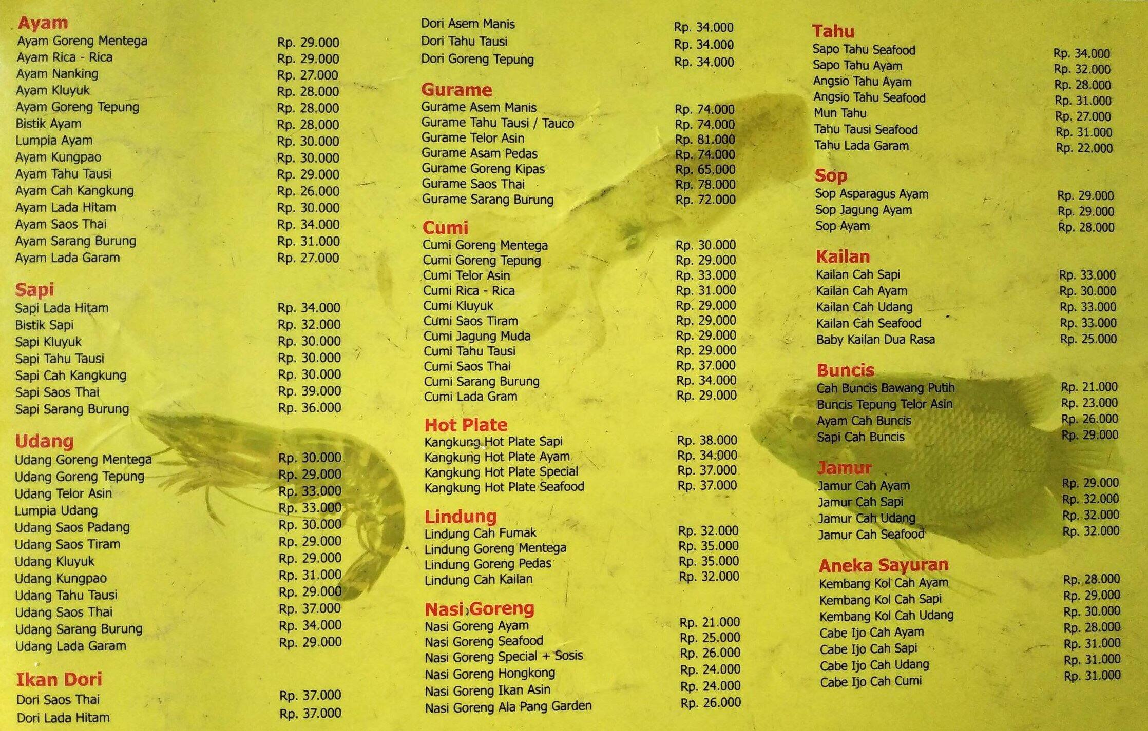 Pang Garden Menu Menu For Pang Garden Grogol Jakarta Zomato