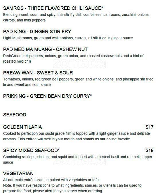 Menu at Spoon Eastside restaurant, Atlanta, 749 Moreland Ave SE