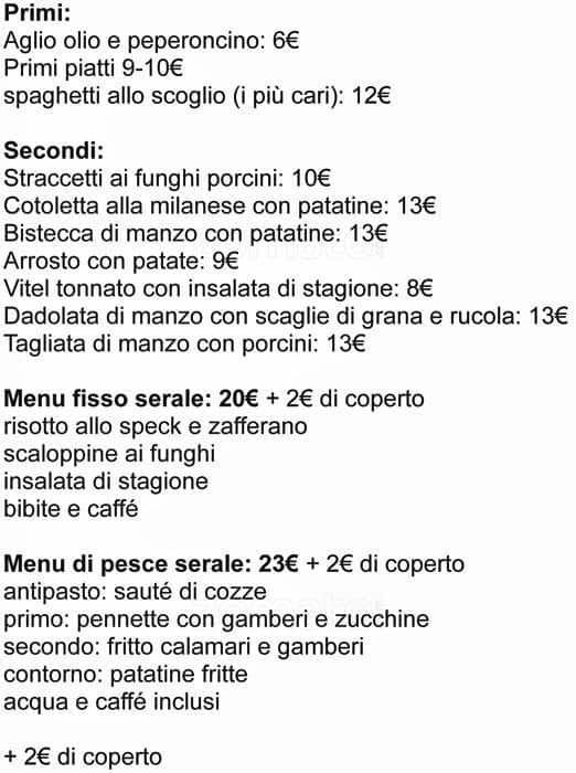 Menu di L'Antico Delfino 