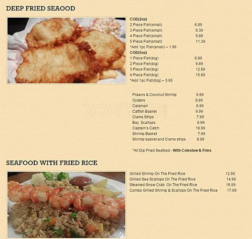 Menu at BLUE OCEAN FISH&CHIPS restaurant, Port Orchard