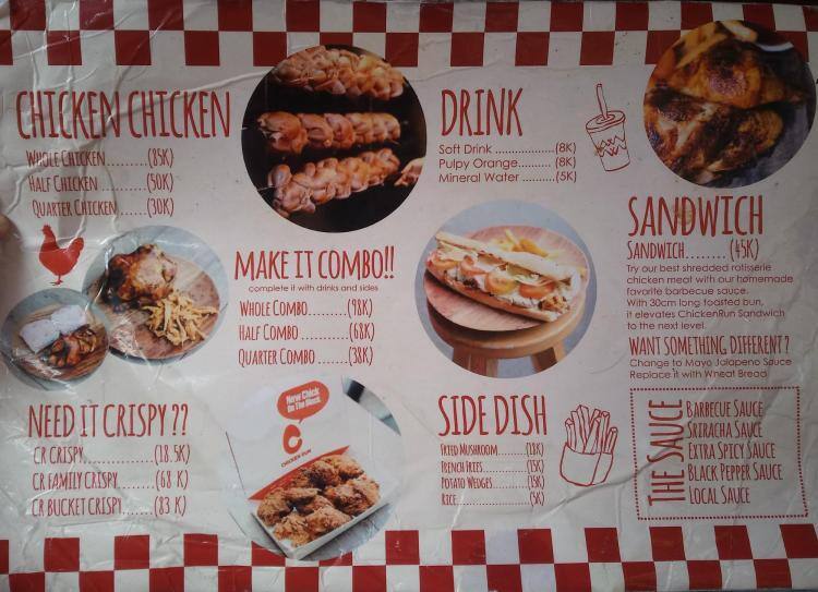 Chicken Run Menu, Menu for Chicken Run, Setiabudi, Jakarta Zomato