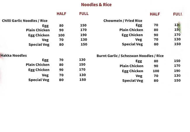 Bj's Tandoor Delight menu