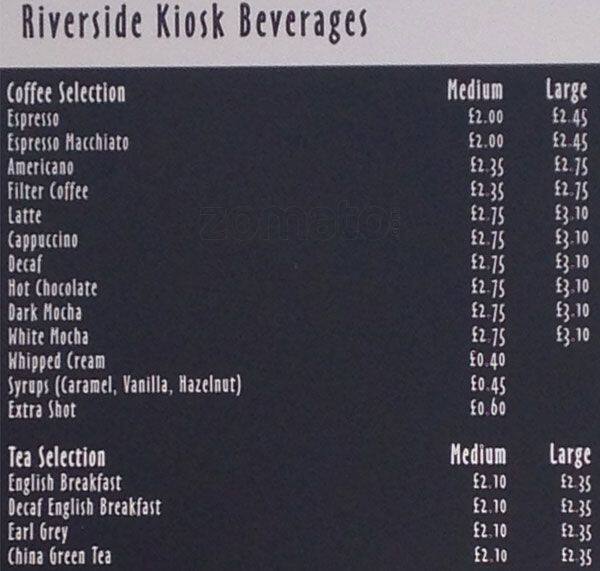 Zen Cafe menu