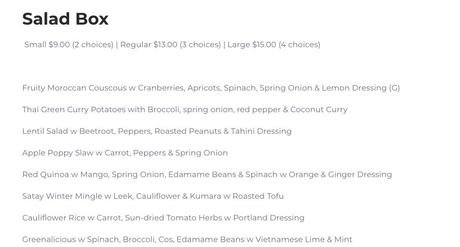Revive Cafe (Old Location) menu