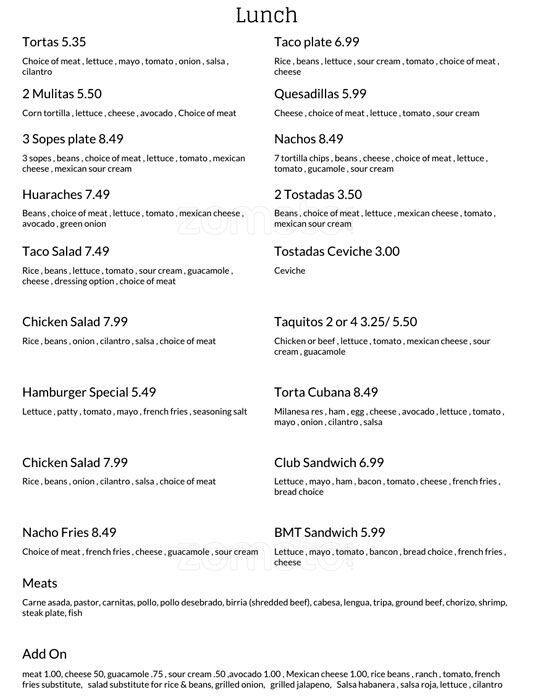 menu-at-taco-del-sol-restaurant-tigard-sw-pacific-hwy