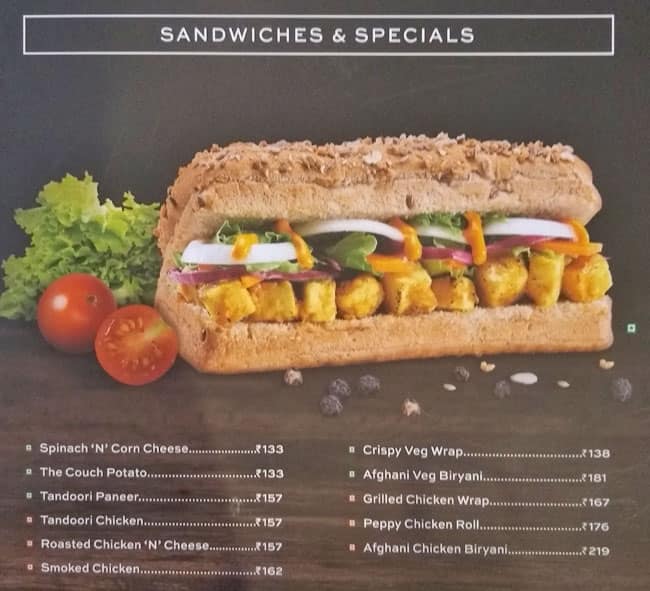 Cafe Coffee Day Menu Menu For Cafe Coffee Day Frazer Town