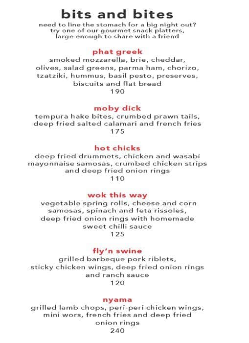 Fire & Ice Menü, Fire & Ice, Menlyn, Pretoria için Menü Zomato SA