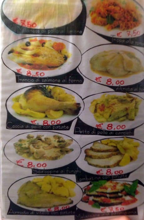 Menu di Bar I Tigli 