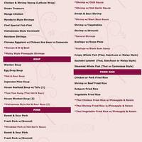 Jasmine Oriental Cuisine Menu Menu For Jasmine Oriental Cuisine Medford Medford