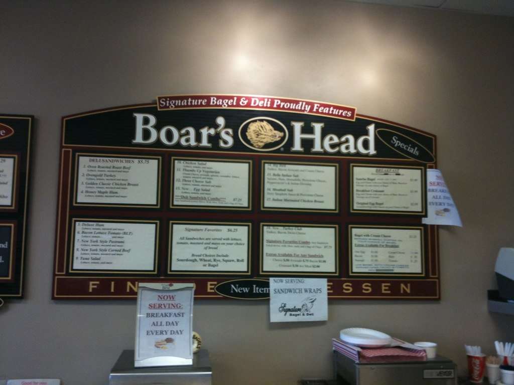 Signature Bagels & Deli Menu Urbanspoon/Zomato