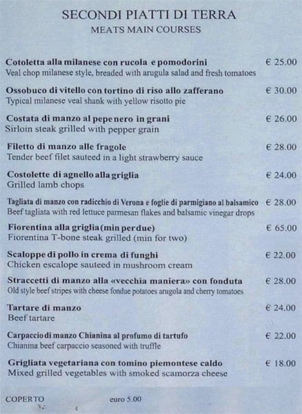 Menu di Il Coriandolo 
