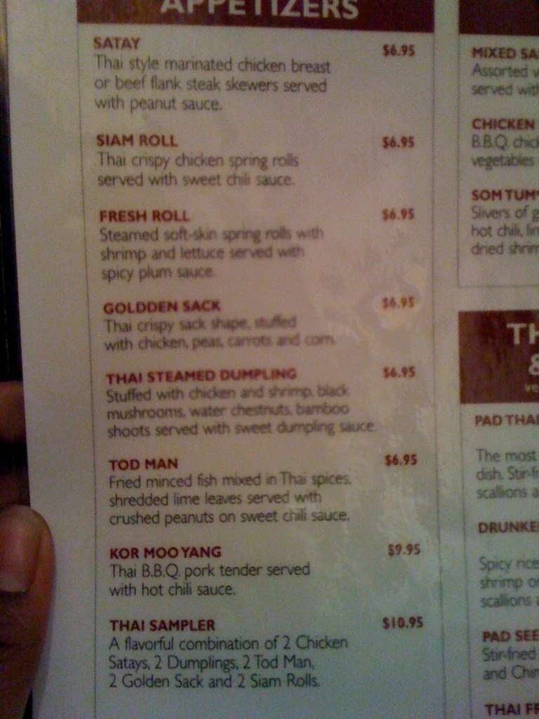 Rice Pot Thai Restaurant Menu, Menu for Rice Pot Thai Restaurant, New