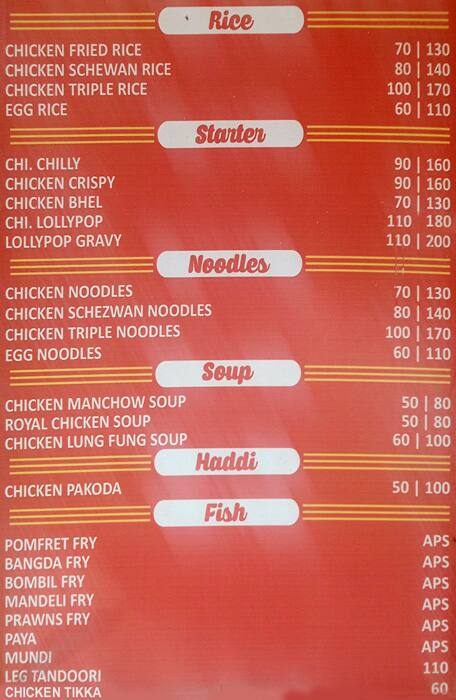 Menu Of Meet Kitchen Ulwe Navi Mumbai