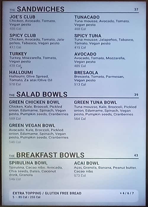 Menu of Joe & The Juice, Dubai Design District, Dubai