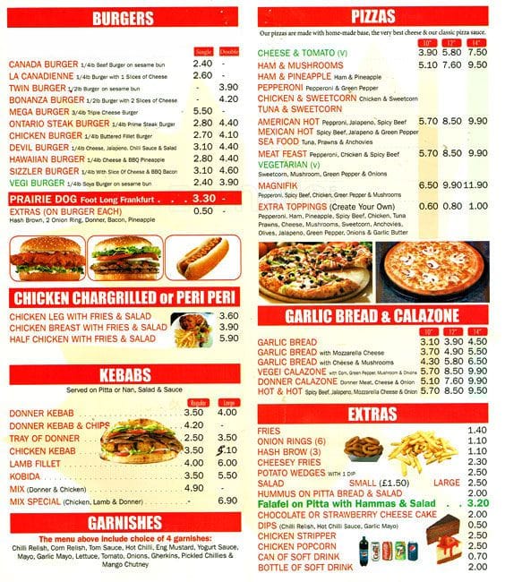 Canadian Charcoal Pit Menu,Menú para Canadian Charcoal Pit, Withington, Manchester Zomato UK