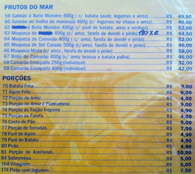 Tagarelli Restaurante Grill cardápio