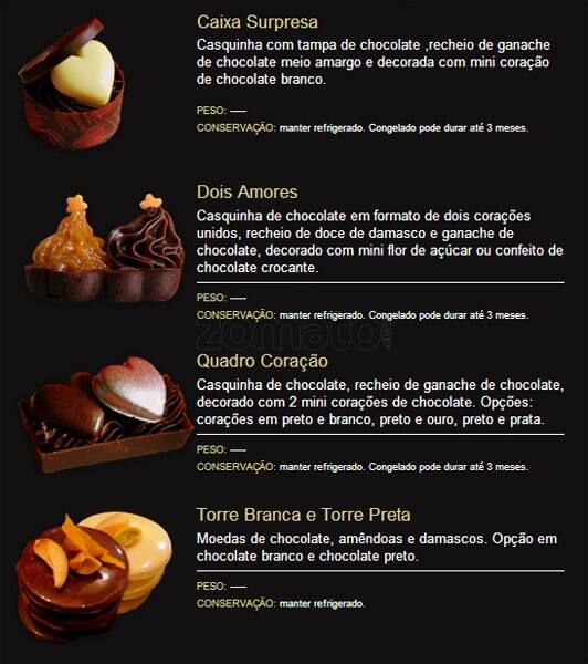 Chocólatras Anônimos (Moinhos) cardápio