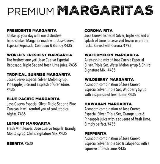 Chili's Menu, Menu for Chili's, Chandigarh Industrial Area, Chandigarh