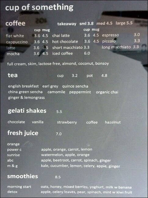 Menu at Panini Kitchen cafe, Norwood, 78 Rundle St