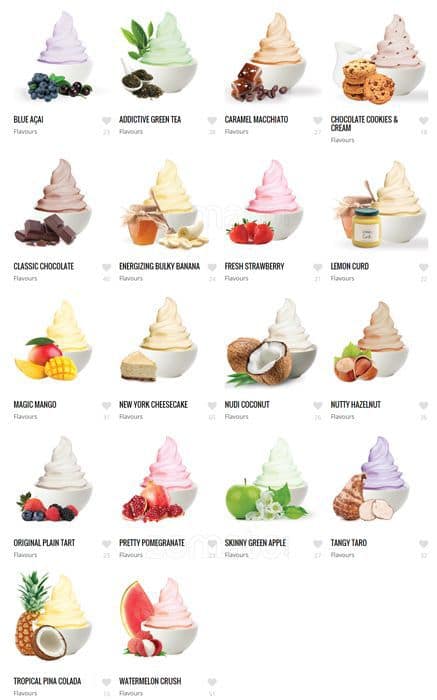 Berryme Frozen Yogurt Menu, Menu for Berryme Frozen Yogurt, Northbridge ...