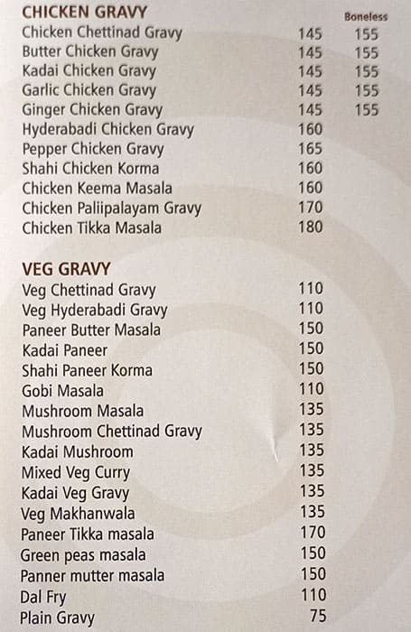 Shahi Grill menu