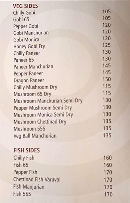 Shahi Grill menu