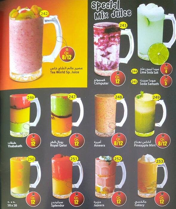 Carta de Tea world