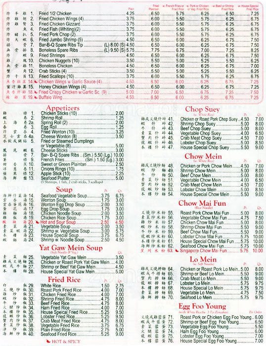 Lucky Chinese Restaurant Menu, Menu for Lucky Chinese Restaurant