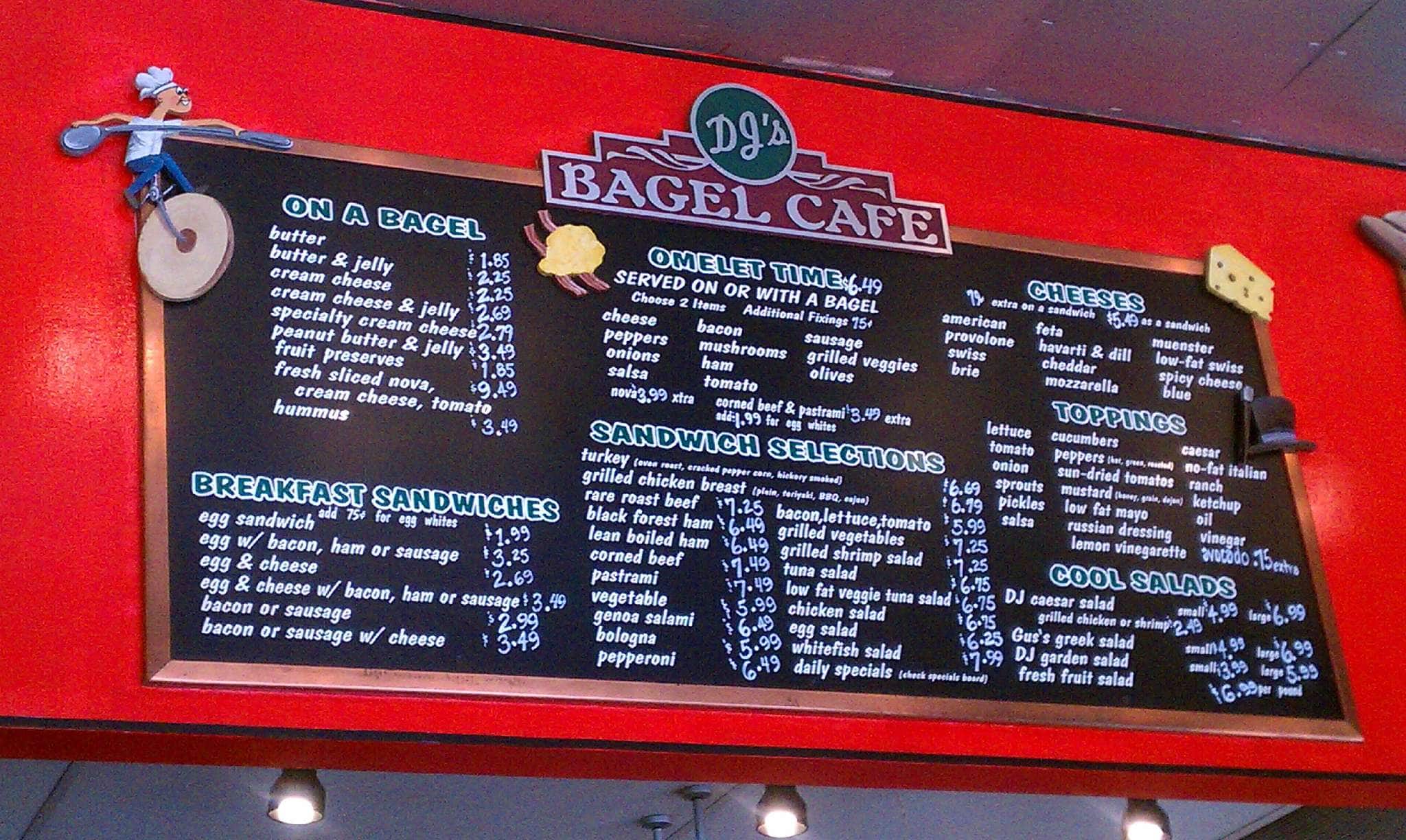 Dj's Bagel Cafe Menu, Menu for Dj's Bagel Cafe, Fountain Hills, Maricopa County Urbanspoon/Zomato