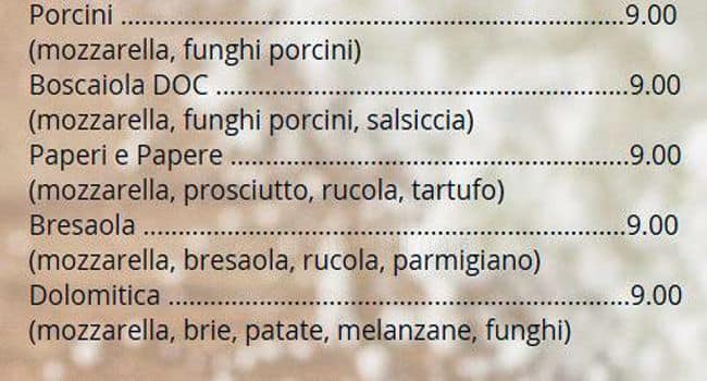 Menu di Paperi e Papere 