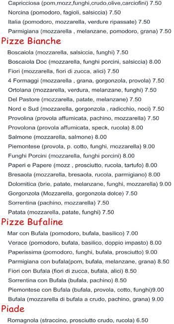 Menu di Paperi e Papere 