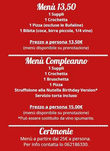 Menu di Paperi e Papere 
