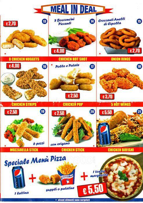 Menu di Chicken Hut 