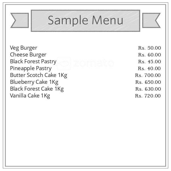 Menu at Grand Bakery, Puducherry, 50