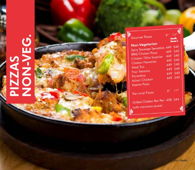 Menu at Baker's Oven, Chandigarh, 247