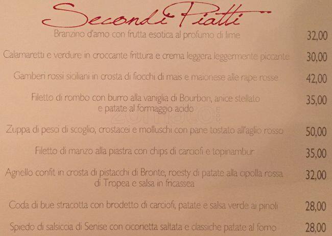 Menu di Tazio 