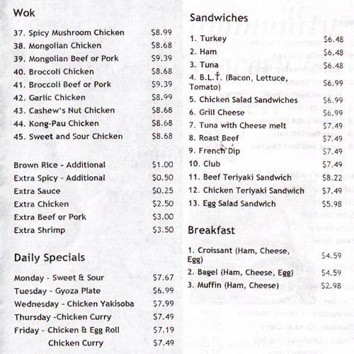 Carta de Community Grocery