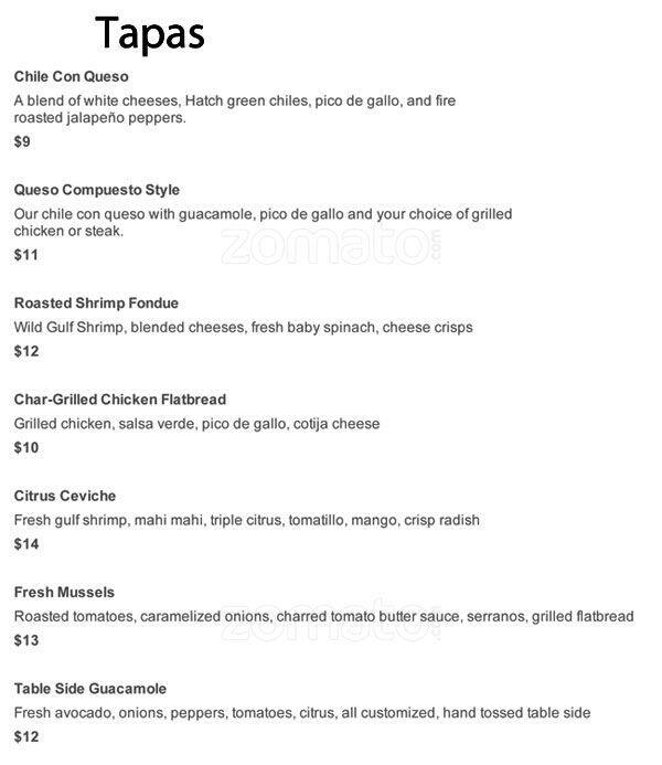 Iron Cactus Menu For Downtown Dallas Iron Cactus Menu