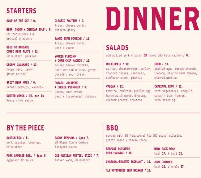 Liberty Commons at Big Rock Brewery Menu Urbanspoon/Zomato