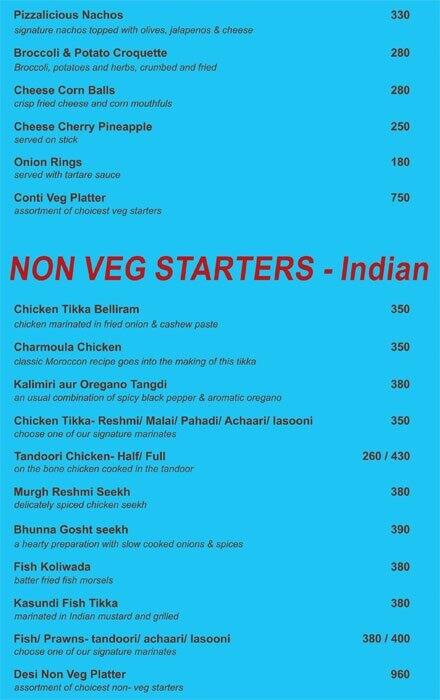 Round about Bar And kitchen menu