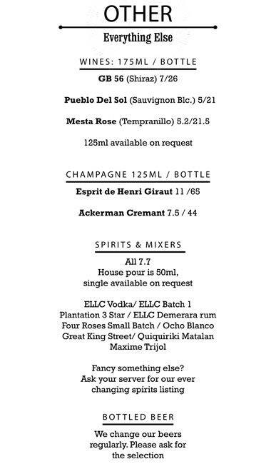 5cc menu