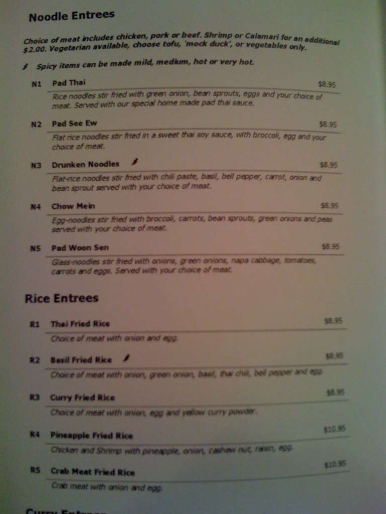 Pad Thai Kitchen Menu Menu For Pad Thai Kitchen Farmington