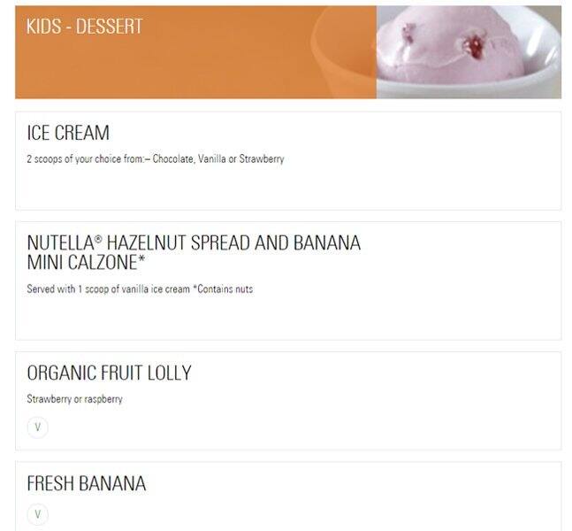 Prezzo - Harrow menu