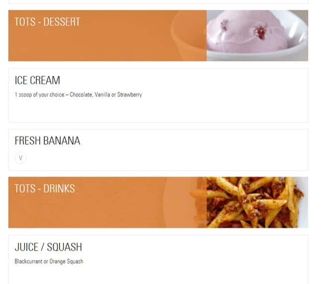 Prezzo - Harrow menu