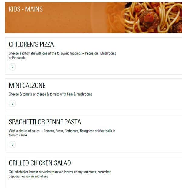 Prezzo - Harrow menu