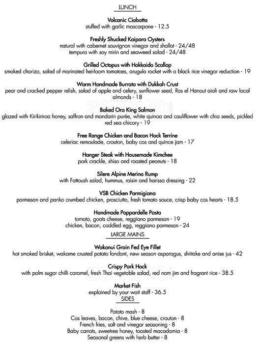 Victoria Street Bistro Menu, Menu for Victoria Street Bistro, Hamilton ...