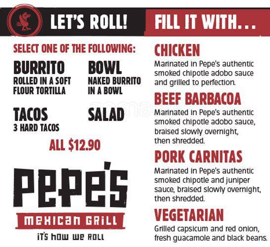 Pepe's Mexican Grill Menu Menumania/Zomato